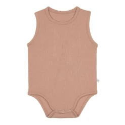 Clearance Baby body | Ribbed light brown | Rompers