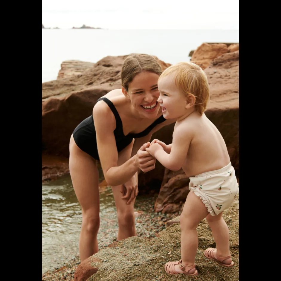 Online Baby printed swim pants Mila | Peach/sea shell | Zwemkleding|Zwemkleding