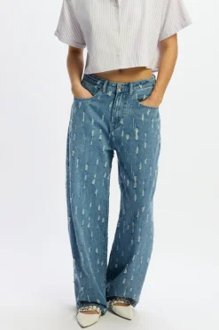 Best Balloon jeans Emma | Blue denim | DAMES Broeken