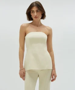 New Bandeautop Ivy | Light ecru | DAMES Co-ords|Tops