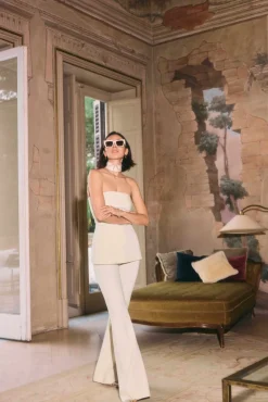 New Bandeautop Ivy | Light ecru | DAMES Co-ords|Tops