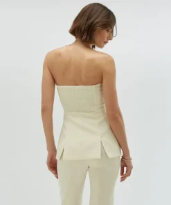 New Bandeautop Ivy | Light ecru | DAMES Co-ords|Tops