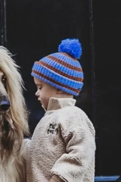 Outlet Beanie | Stripe brown | Sproet & Sprout Mutsen, Sjaals & Handschoenen