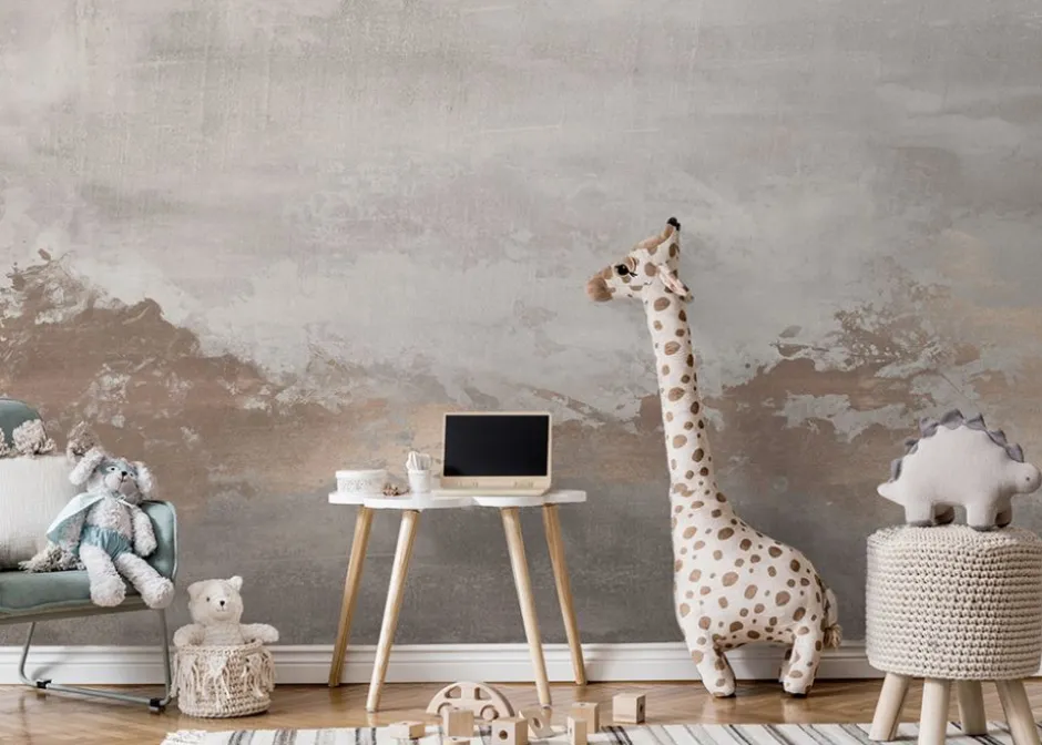 New Behang Abstract | Taupe Behang