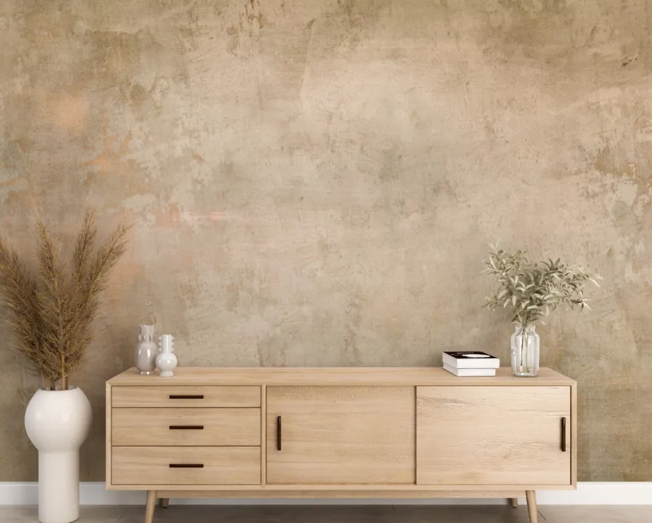 Sale Behang Bronze stuc Behang