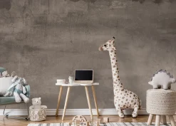 Online Behang Concrete wall | Donkerbruin Behang