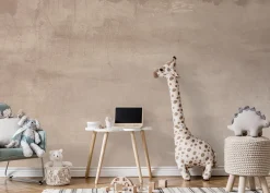 Behang Concrete wall | Lichtbruin Behang