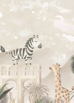 Hot Behang Desert Animals | Taupe Dieren|Behang