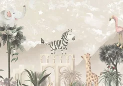Hot Behang Desert Animals | Taupe Dieren|Behang