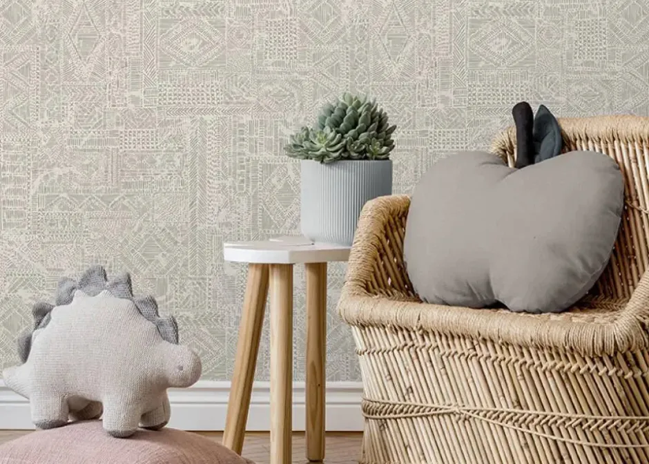 Best Behang Ethnic nights | Grijs Behang