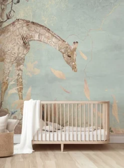 Behang Giraffe | Mint Dieren|Behang
