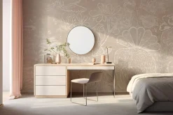 New Behang Happy Days | Beige Behang|Bloemen