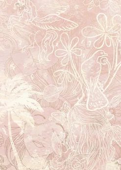 Outlet Behang Happy Days | Roze Bloemen|Behang