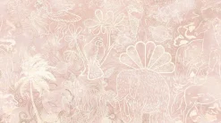 Outlet Behang Happy Days | Roze Bloemen|Behang