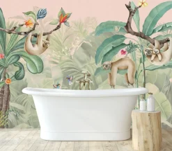 Behang Lazy Luiaard | Jungle Collection Dieren|Behang