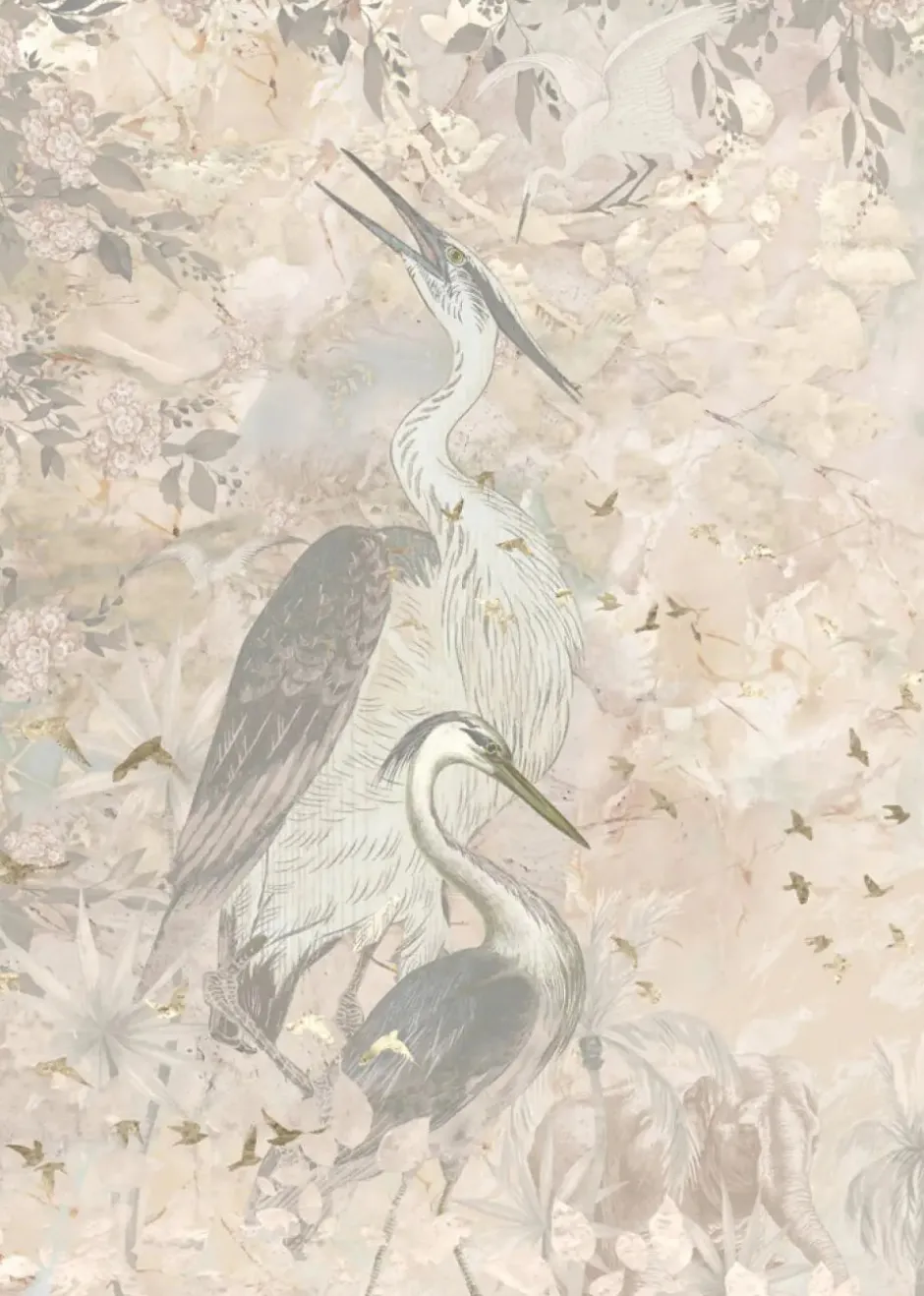 Sale Behang Marble sky | Roze Dieren|Behang