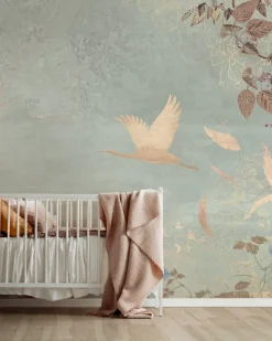 Sale Behang Morning bird | Mint Dieren|Behang