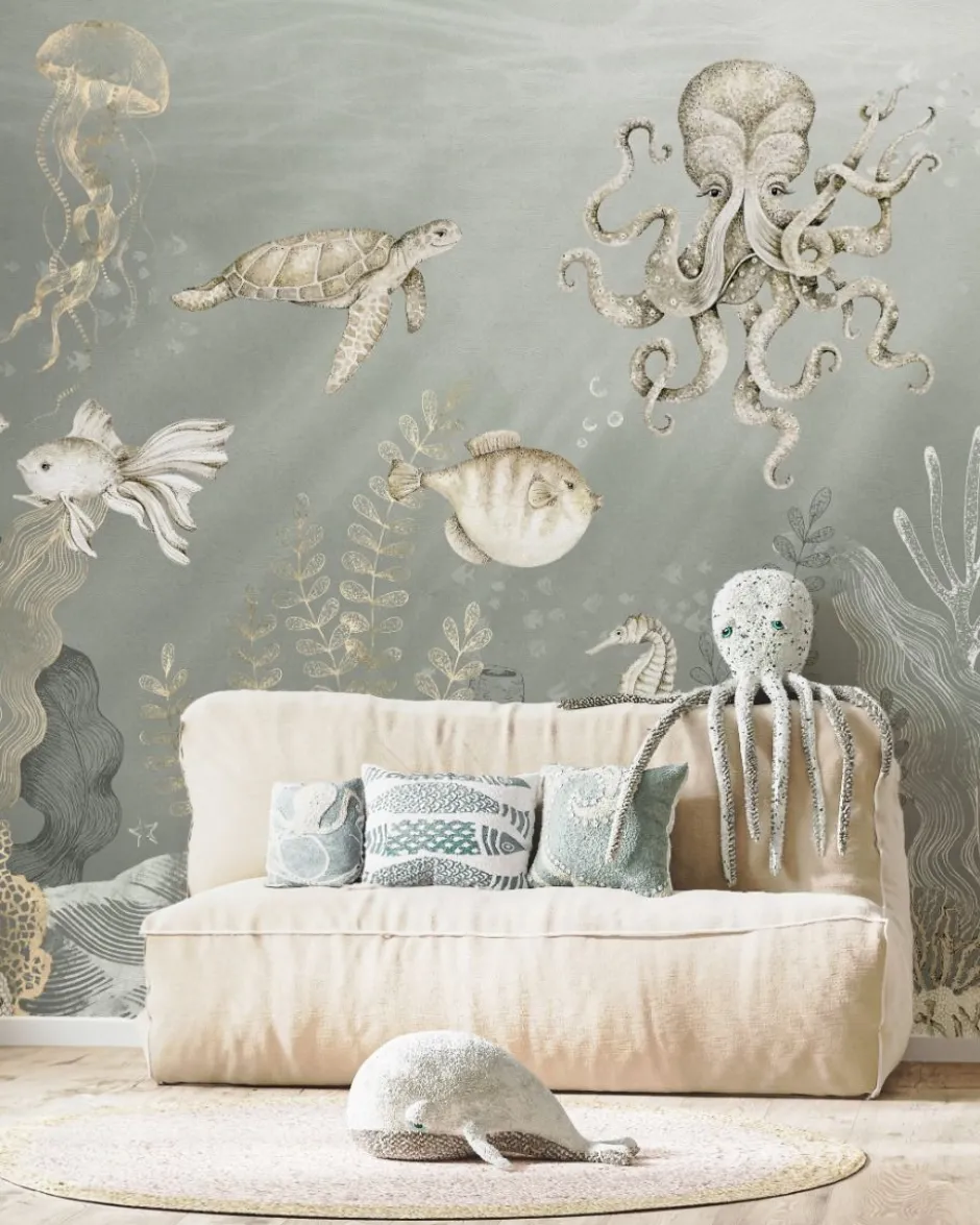 Hot Behang Onderzee | Blauw Dieren|Onderzee