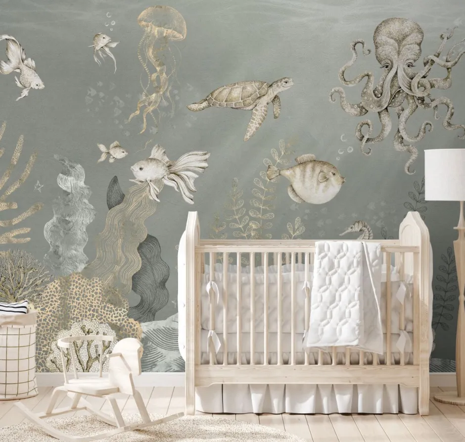 Hot Behang Onderzee | Blauw Dieren|Onderzee