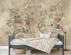 Online Behang Schatkaart Behang