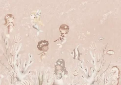 Best Behang Swimming Mermaids | Roze Onderzee|Sprookjes