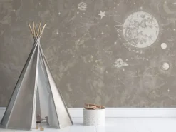 Behang To the moon Ruimte|Behang