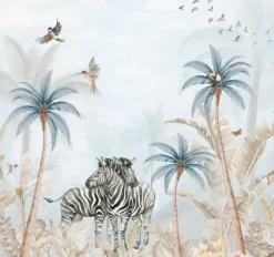 Discount Behang Tropical Zebra's Dieren|Behang