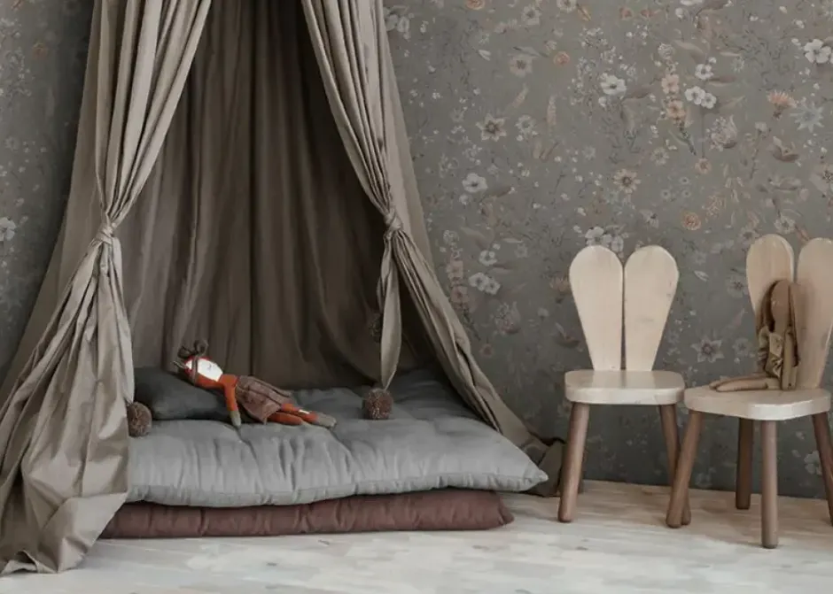 New Behang Vintage flowers | Groen Bloemen|Behang