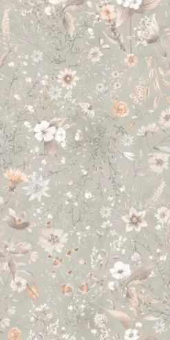 New Behang Vintage flowers | Mint Bloemen|Behang