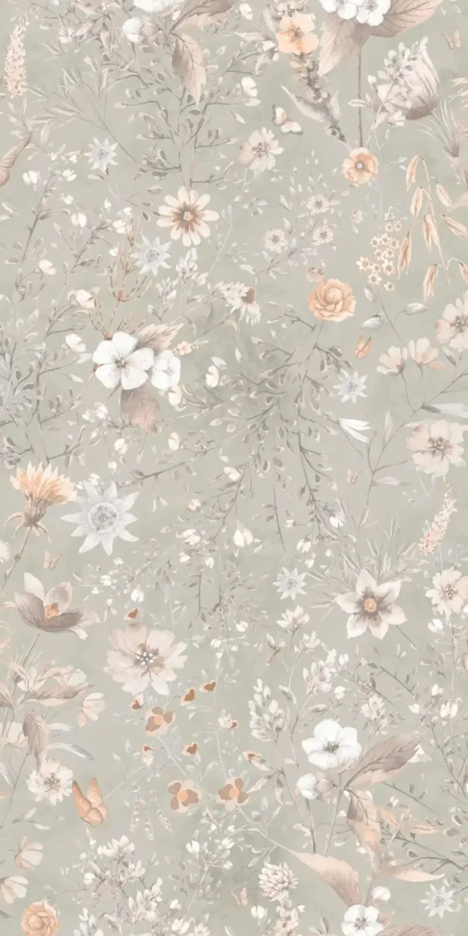 New Behang Vintage flowers | Mint Bloemen|Behang