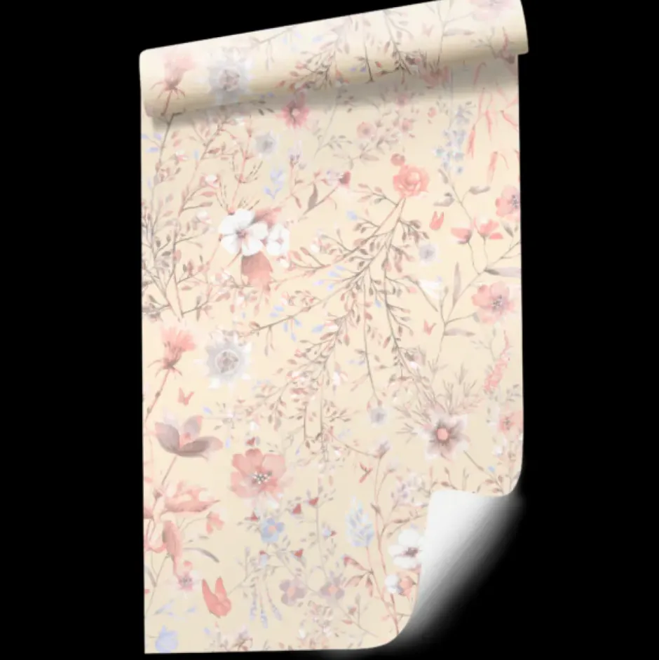 Hot Behang Vintage flowers | Roze Bloemen|Behang