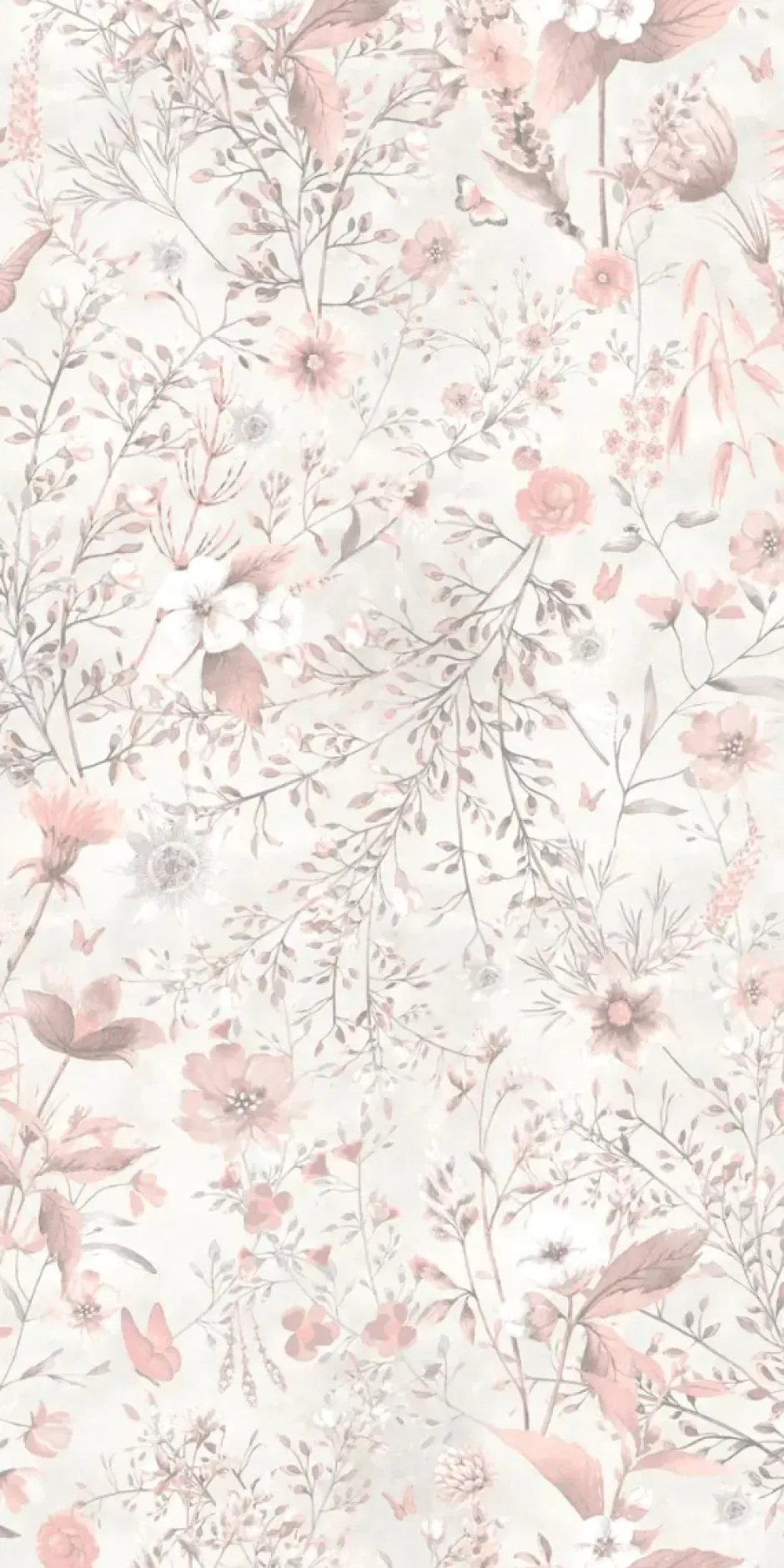 Online Behang Vintage flowers | Wit Bloemen|Behang