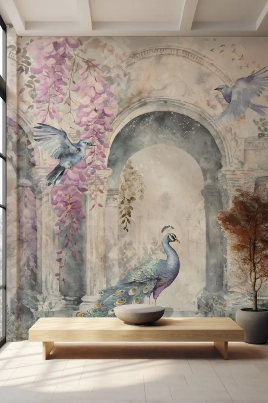 Hot Behang Vintage Garden Arch Dieren|Behang