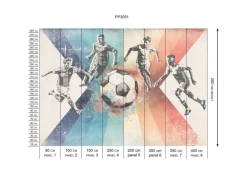 Online Behang voetbal | Mannen | Blauw Sport|Behang