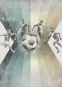 Discount Behang voetbal | Mannen | Groen Sport|Behang