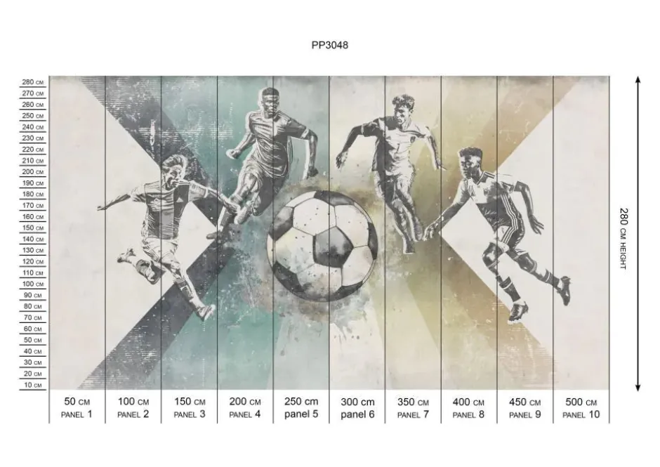 Discount Behang voetbal | Mannen | Groen Sport|Behang