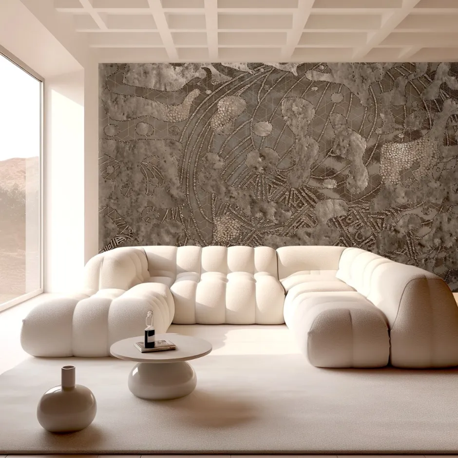 Sale Behang Wanderlust | Donkerbruin Behang