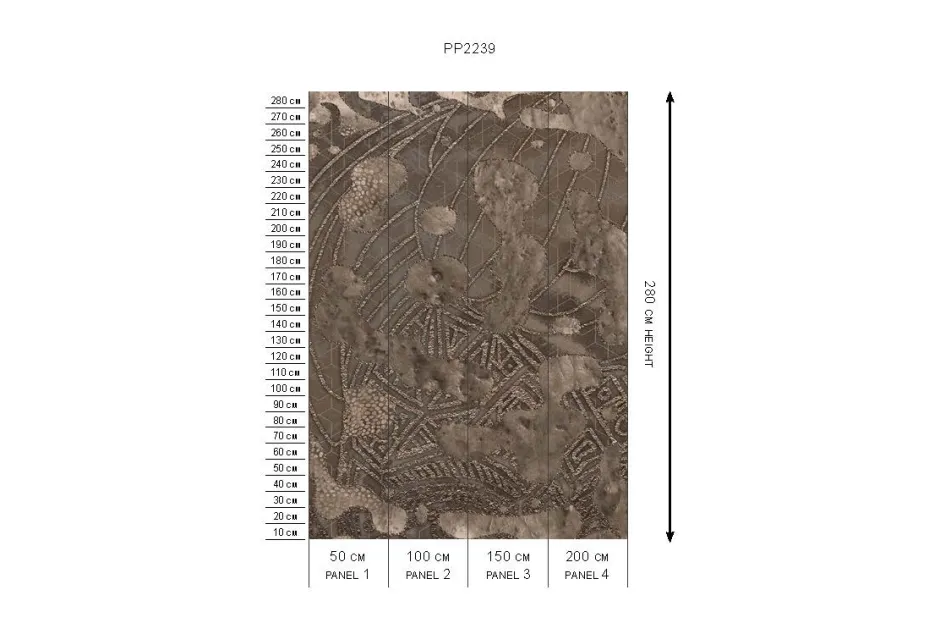 Sale Behang Wanderlust | Donkerbruin Behang