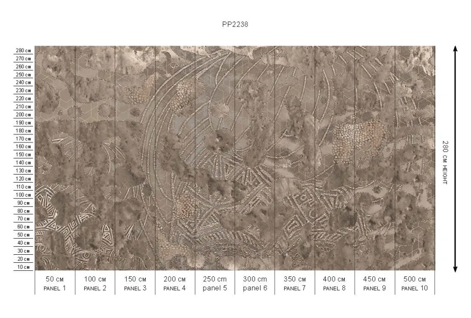 Discount Behang Wanderlust | Lichtbruin Behang