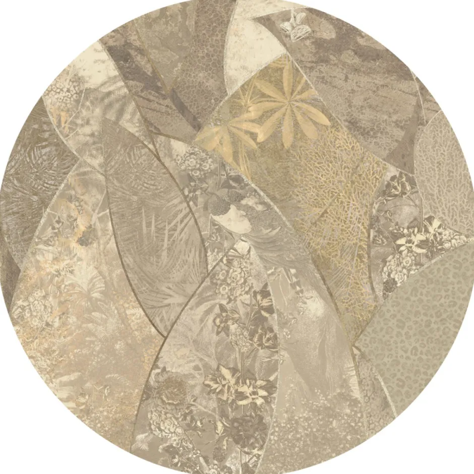 Online Behangcirkel Abstract bloemen Behangcirkels