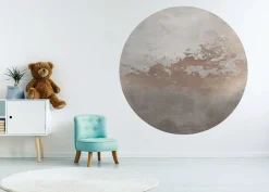 Clearance Behangcirkel Abstract gold | Taupe Behangcirkels