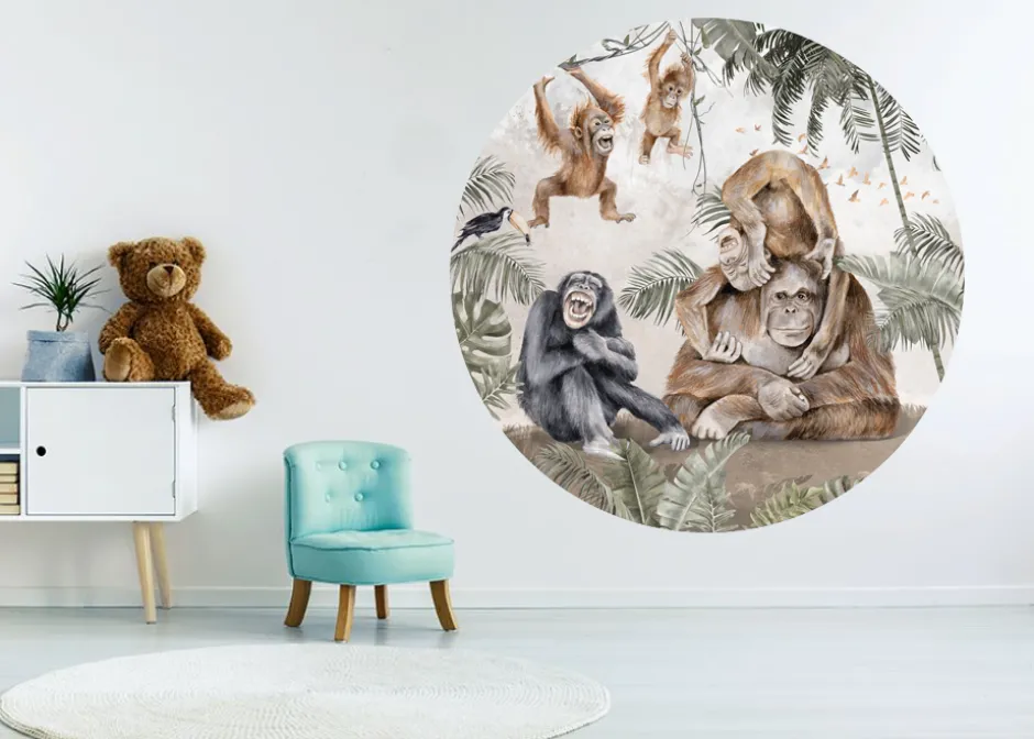 Sale Behangcirkel Apen Behangcirkels