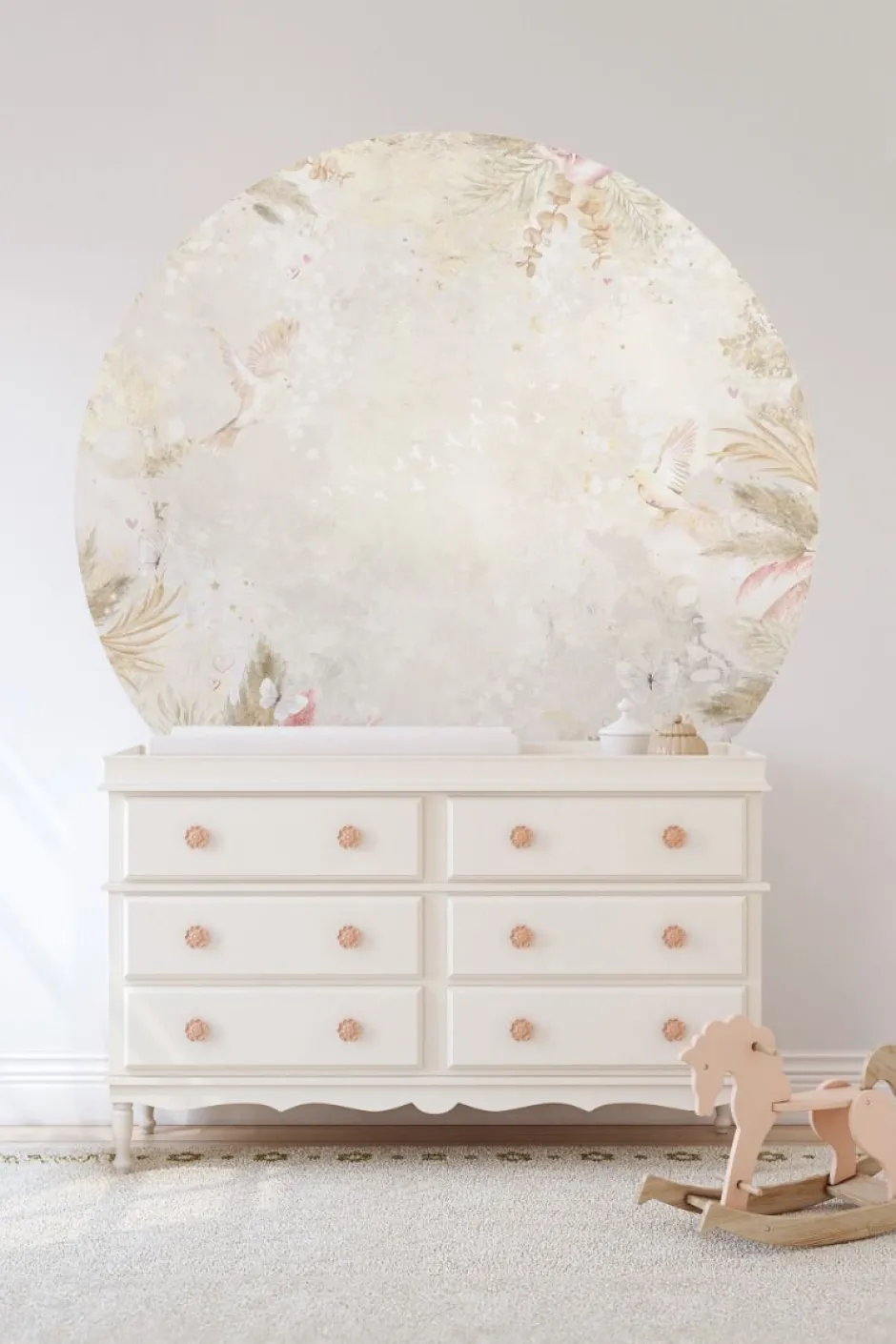 Clearance Behangcirkel Boho Feathers | 鈱€ 145 cm Behangcirkels