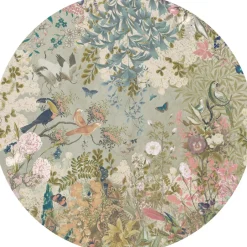 Hot Behangcirkel Botanical Blossom | ø 145 cm Behangcirkels