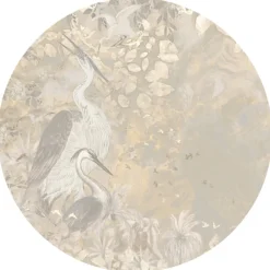 Discount Behangcirkel Marble sky | Beige Behangcirkels