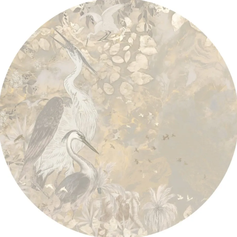 Discount Behangcirkel Marble sky | Beige Behangcirkels