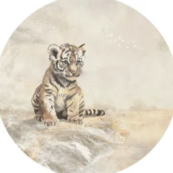 Discount Behangcirkel Tijger | Circle of Life Collection | 鈱€ 145 cm Behangcirkels