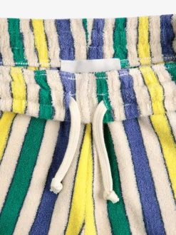 Best Bermuda shorts Terry cloth | Multicolor stripes | DAMES Co-ords|Co-ords