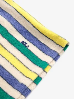 Best Bermuda shorts Terry cloth | Multicolor stripes | DAMES Co-ords|Co-ords