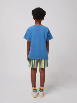 Best Bermuda shorts Terry cloth | Multicolor stripes | DAMES Co-ords|Co-ords